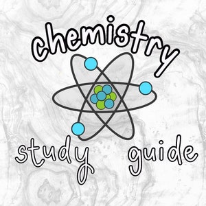 High school chemistry study notes, chem outline, 18 pages of notes, Digital File only