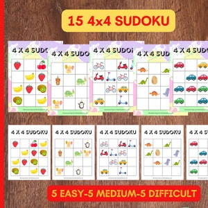 Buy Printable PDF Easy Sudoku for Kids 6x6 400 Children Puzzles Online in  India 