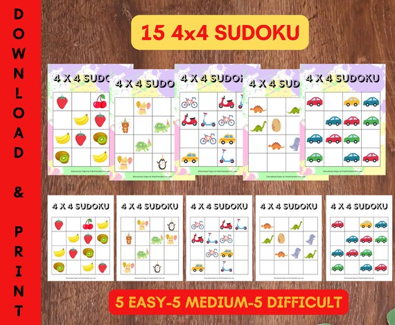 Free Printable Letter Sudoku for Kids - 4x4 Easy  Letter games for kids,  Sudoku, Printable activities for kids