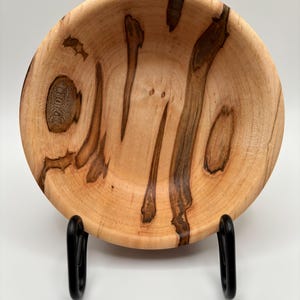 Hand turned ambrosia maple bowl