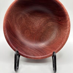 Hand turned wood and resin bowl