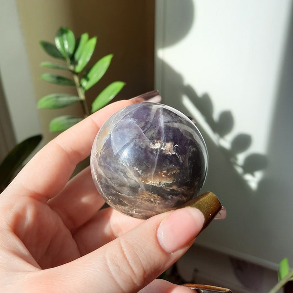 Lila Chalcedon Kugel Sphere