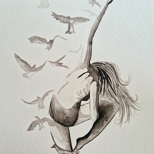 watercolor woman