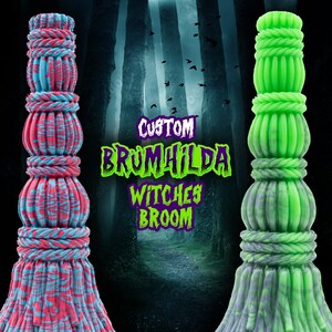 Custom Brümhilda Witches Broom Dildo  Suction Cup  Fantasy image 1