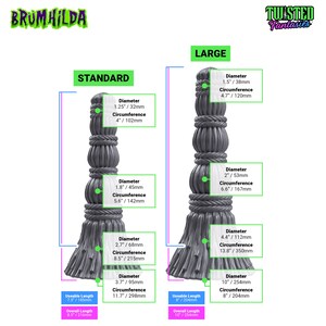 Custom Brümhilda Witches Broom Dildo  Suction Cup  Fantasy image 2