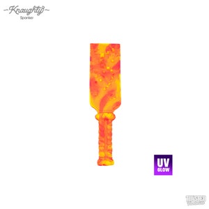 Knaughty Spanker the Spanking Paddle - Silicone impact toy - double sided dual intensity discipline whipper with spikes - spiked rope UV