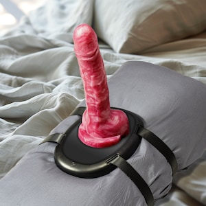 Custom Solo Saddle - Dildo Mount for your Suction Cup Adult Toys - Sex Toy Platform to Strap to a Pillow or Towel - Engraved Adult Sex Games