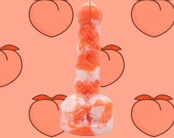 Peach Pie A La Mode - Suction Cup Dildo - Ice Cream Dildo - Fantasy Dildo - Adult Toys - Sex Toys - Dildoes for Women Men
