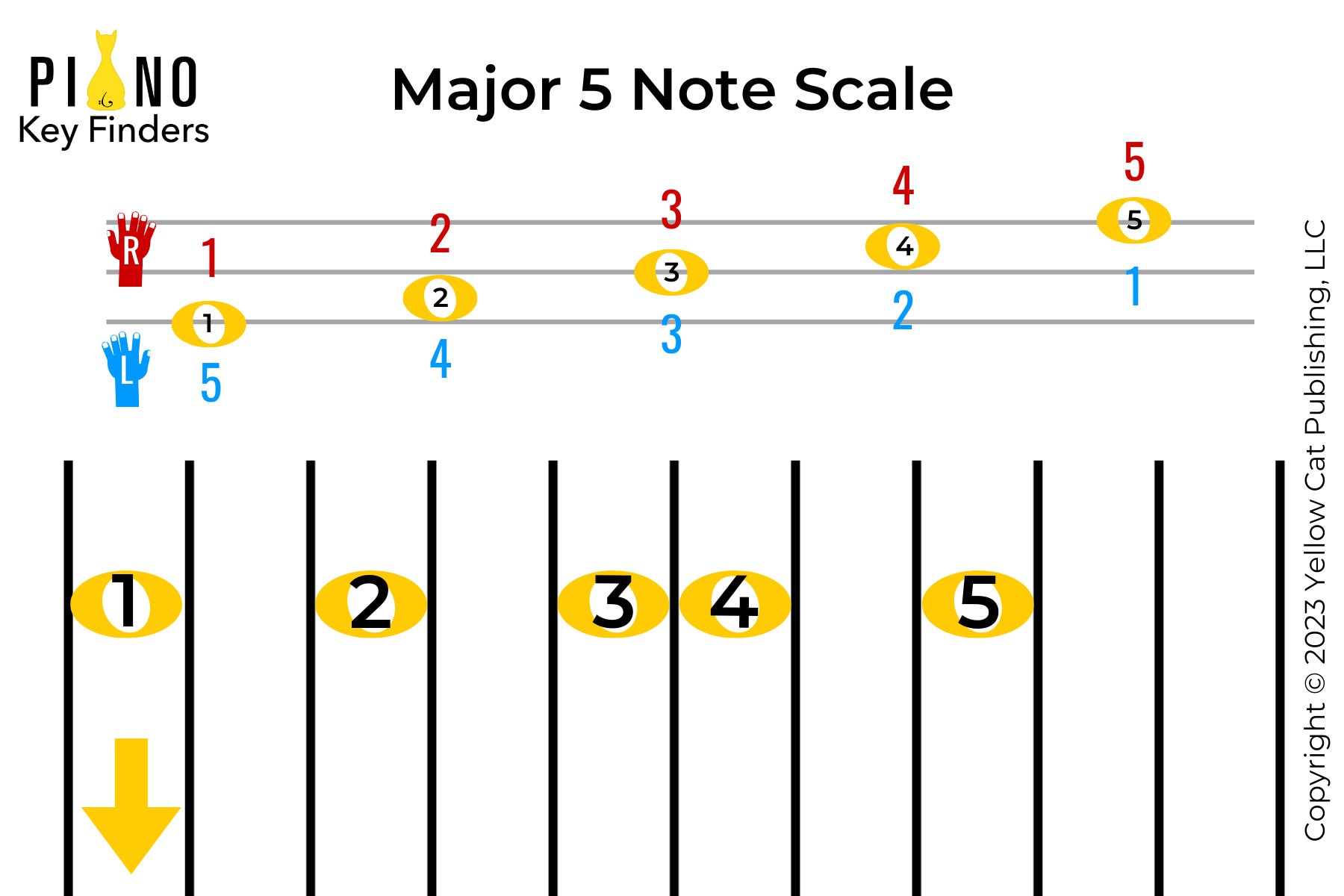 5 Note Scale and Chord Finder - Etsy