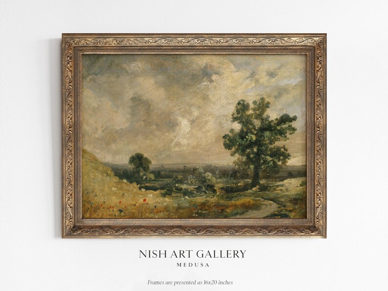 Framed Art Print, Framed Tree Wall Art, Autumn Wall Decor, Prairie Wall