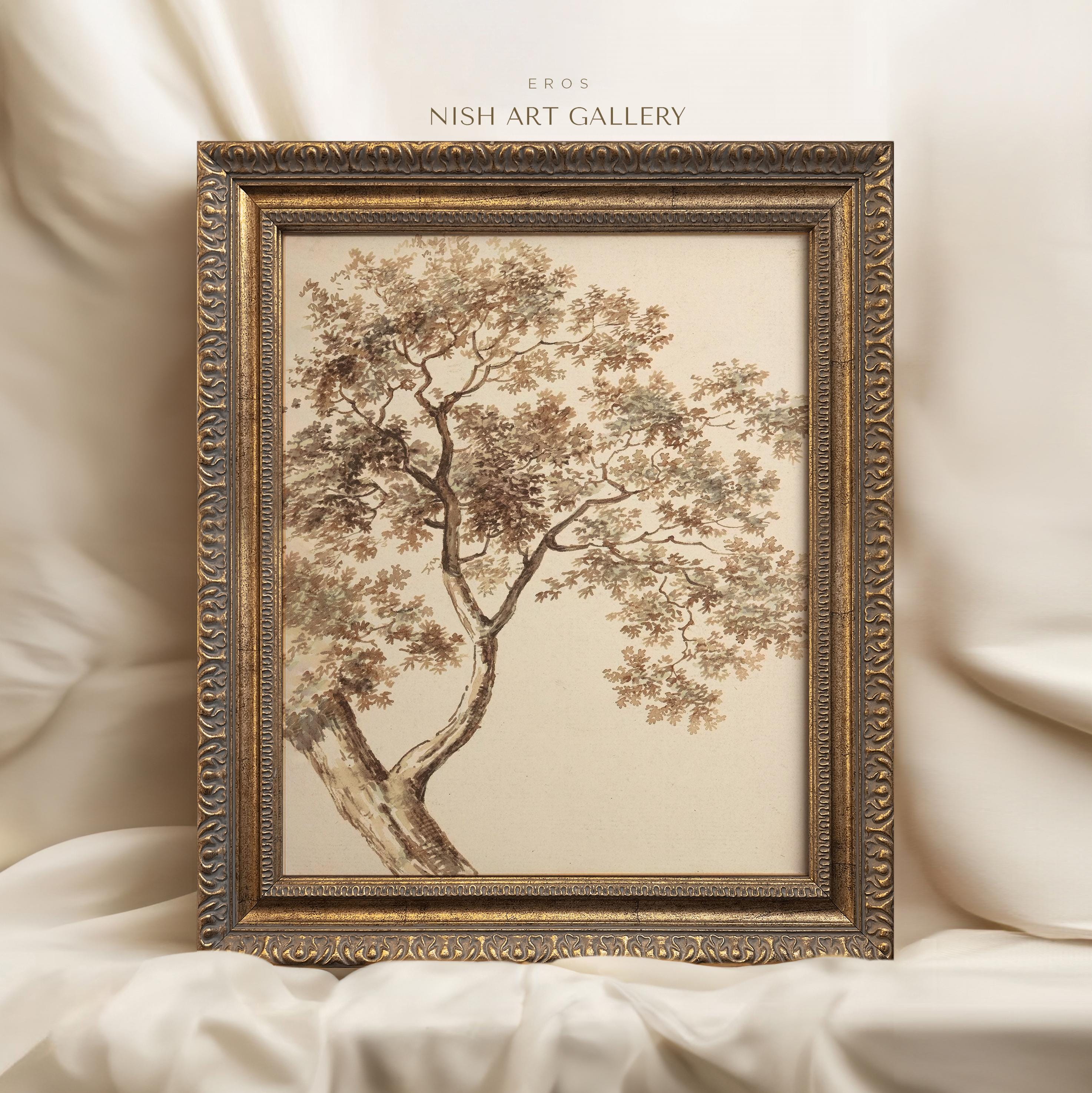 巻白 限定木版画11.7x17.3cm 「tree」 元日本版画協会会員 il_fullxfull.6549811607_28cb.jpg