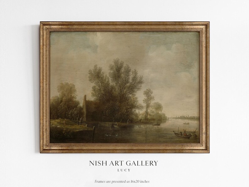 Framed Art Print, Dark Moody Wall Decor, Dark Landscape Wall Art