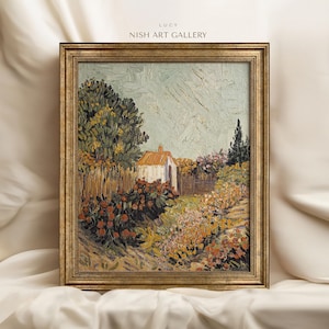 Vintage Art Prints Framed, Oil Painting Art, Antique Replica Painting, Vintage Landscape Painting, Ornate Gold Frame, Housewarming Gift #12