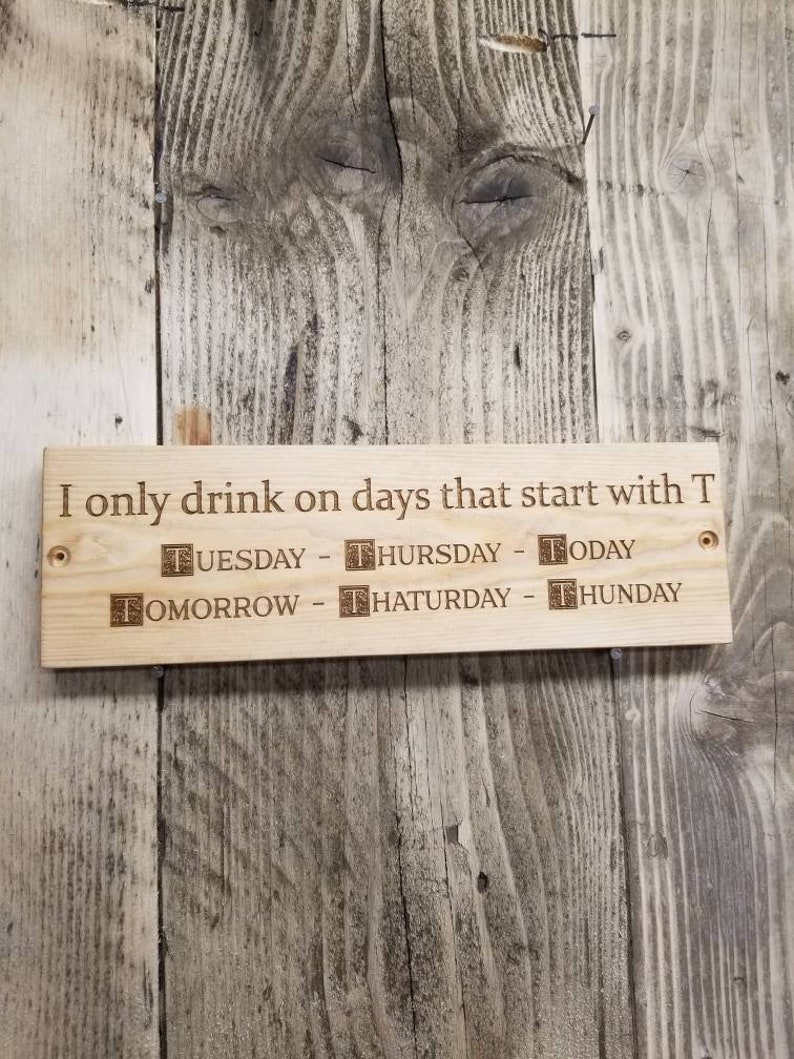 Dad's Shed Engraved Solid Wood Sign Personalised if he can't fix it Fathers Day image 8