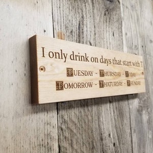 Dad's Shed Engraved Solid Wood Sign Personalised if he can't fix it Fathers Day image 7