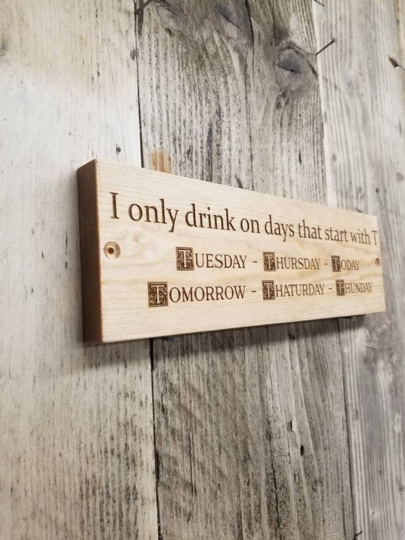 Dad's Shed Engraved Solid Wood Sign Personalised if he can't fix it Fathers Day image 7