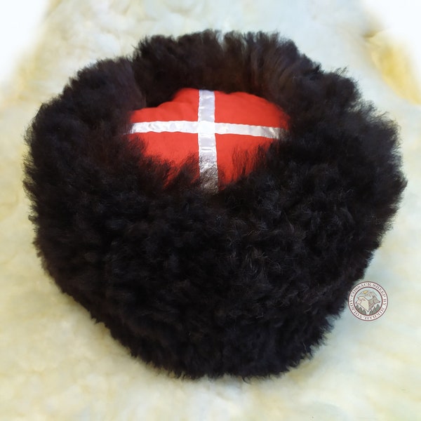Black Brown Cossacks hat Papakha Genuine Sheepskin | Russian & Ukrainian hat | Caucasus traditional cap| HQ Ethnic headdress uniform