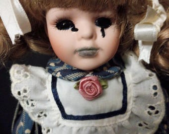 Authentic Haunted Spirited OOAK small cute porcelain doll Positive spirit active ( Lenore)