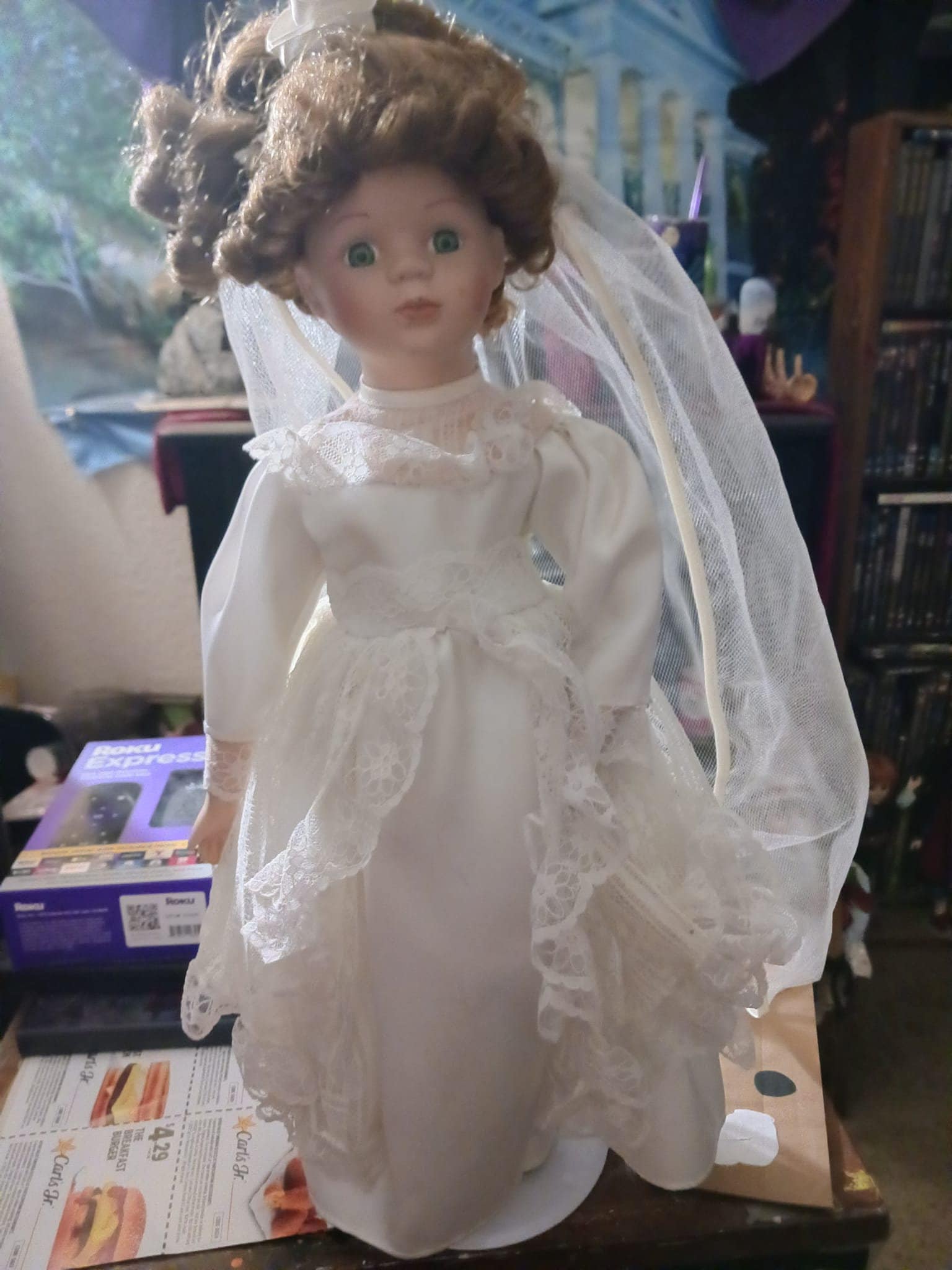 Possessed Bride Porcelain Doll Emily OOAK - Etsy display picture 1