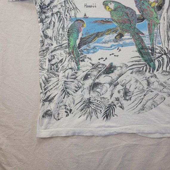 Vintage 90s all over print graphic t-shirt parrot… - image 3