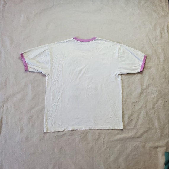 Vintage 90s Rod Stewart graphic ringer t-shirt - image 2