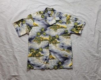 Vintage 70s Hawaiian shirt short sleeve button up