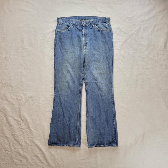 Vintage 70s Levi's bell bottoms flare jeans retro… - image 3