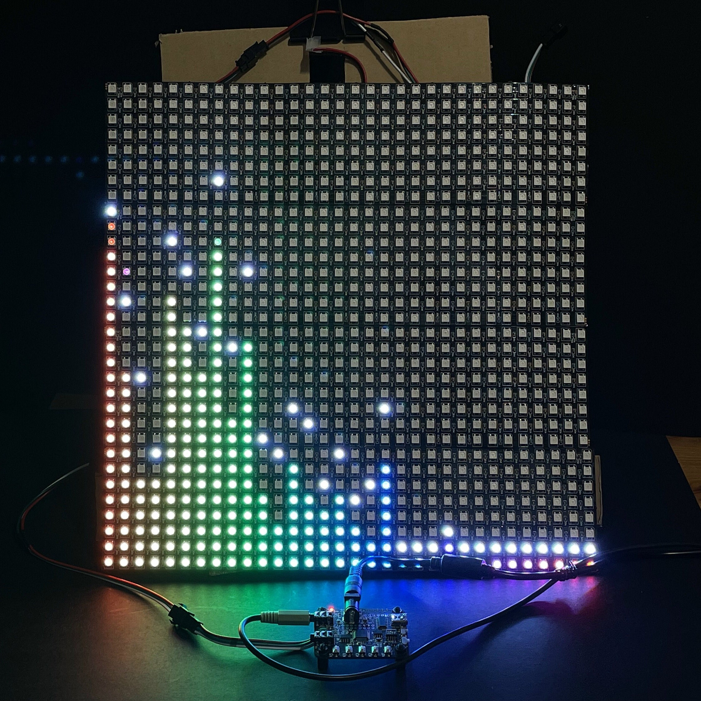 WS2812 Flexible FPCB Dot Matrix , User Editable Animation, Spectrum ...