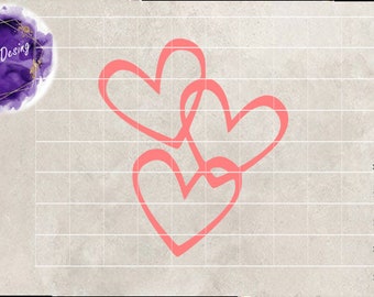 Coeur SVG, Coeur Silhouette Png, Coeur Png, Amour et amitié SVG, Coeur SVG, Coeur ClipArt, Fichier de coupe de la Saint-Valentin