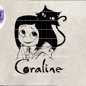 Coraline Svg, Halloween Png, Coraline ClipArt, Halloween Svg, Coraline Cut File