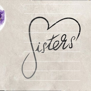 Cuore Sorelle Svg, Cuore Sg, Sorelle Svg, ClipArt Sorelle Cuore, File di taglio Sorelle Cuore, Cuori Png, Sorelle Amore Svg, Pdf, Eps, Dxf, Png