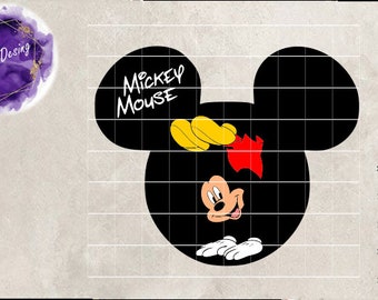 Mickey Svg, Mickey Png, Mckey ClipArt, Mickey CutFile, Silueta Mickey Svg, Mouse Svg, Mickey handstand svg, png, dxf, pdf, eps