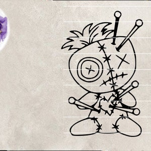 Voodoo Doll Svg, Voodoo Doll ClipArt, Voodoo Doll Cut File, Voodoo Doll Boy, Happy Halloween Svg, Halloween Png