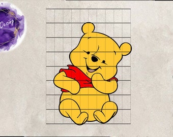 winnie pooh svh, Pooh svg, Winnie Svg, Winnie pooh cut file, Winnie pooh clip art svg, pdf, png, eps, dxf