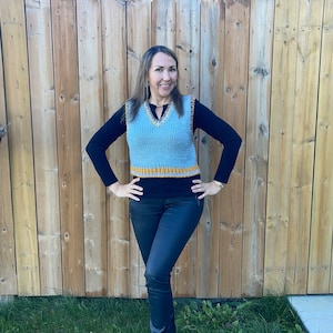 Handmade Vest/ handknitted new vest-S US size