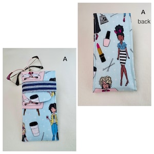 Beyond Cute. Eyeglass Slip-In Case. Soft, padded fabric case with flaps and two coordinating fabric patterns. Stylish and practical!