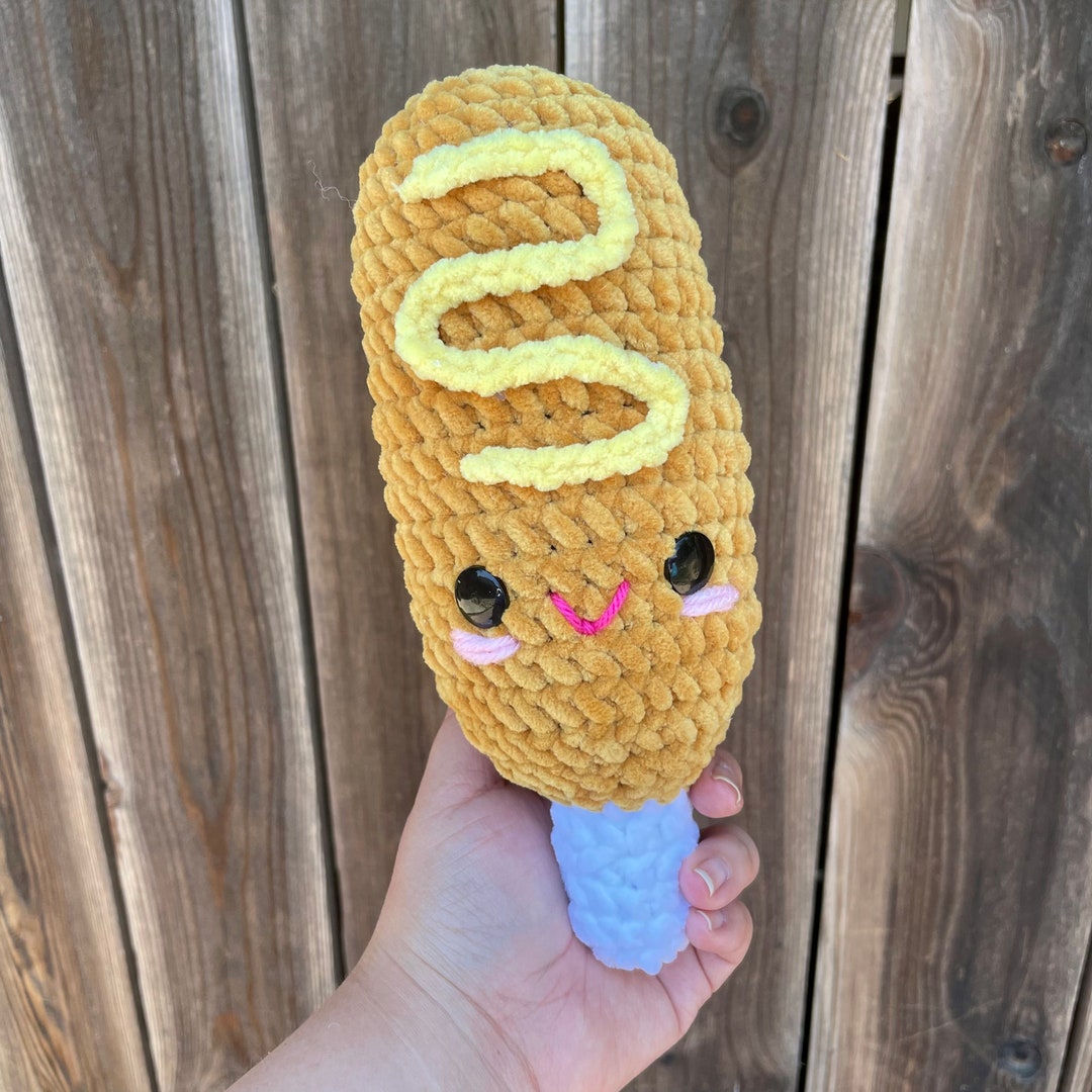 Corn Dog Plushie Corn Dog Plush Corn Dog Stuffy Etsy