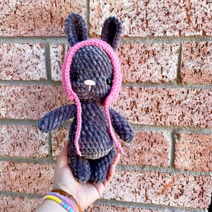 Easter Bunny Plush, Gray Bunny Plush, Gray Easter Bunny Plush, Bunny Plushie, Bunny Stuffy