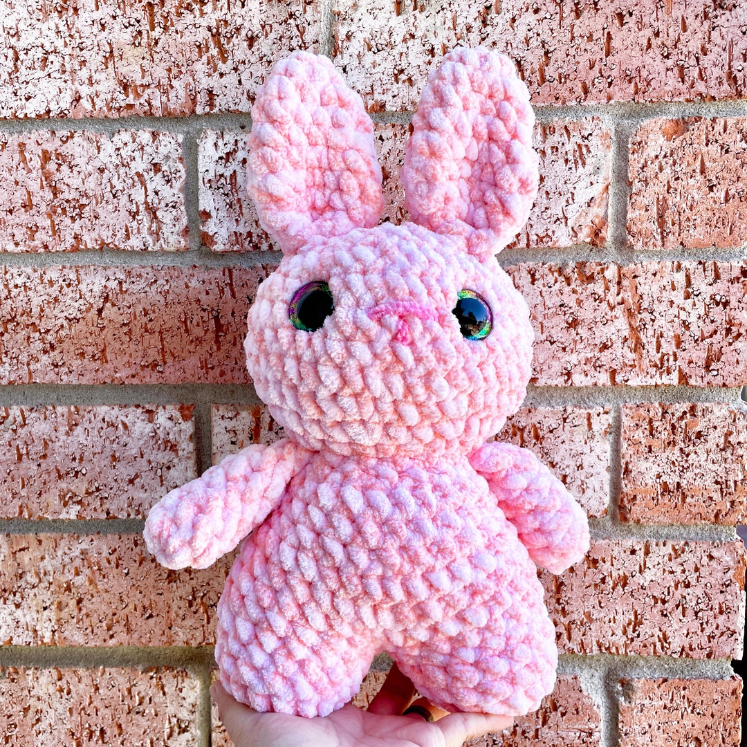 Pink Easter Bunny Plushie, Pink Easter Bunny, Pink Easter Bunny Stuffed ...