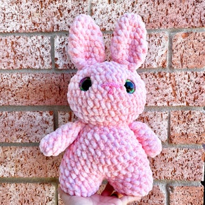 Pink Easter Bunny Plushie, Pink Easter Bunny, Pink Easter Bunny Stuffed Animal, Pink Bunny Stuffy