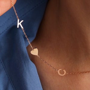 initial  Necklace,  Gold initial Necklace,  Mother Necklace - Mother’s Day Gift, Personalized jewelry , Personalized Necklace , Gift