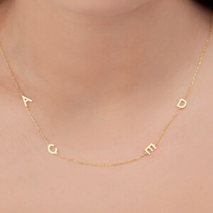 Personalized Initial Necklace , Gold initial Necklace , Personalized jewelry , Personalized necklace , Mother’s Day Gift , Personalized Gift