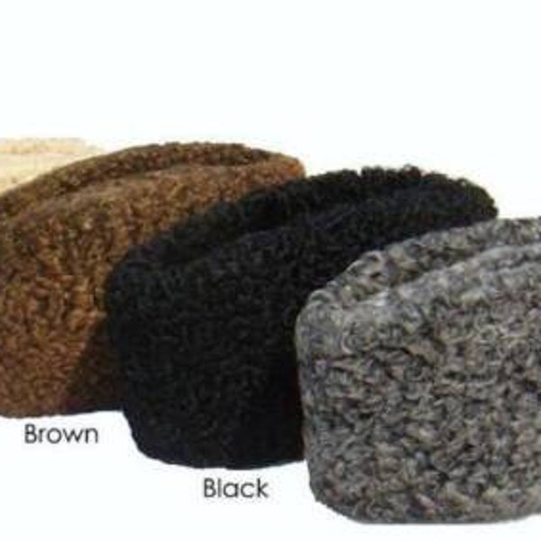 Chapeau Karakul homme, Chapeaux d'hiver homme Karakul, Chapeaux de couleur noir, gris et marron disponibles, Chapeau d'hiver triangulaire en fourrure indienne Jinnah