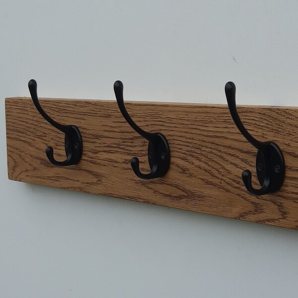 Oak Coat Rack Etsy UK