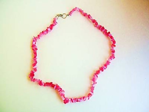 Vintage Pink Rose Cherry Strawberry Quartz Semi P… - image 2