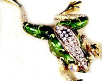 【英国】 【純銀】カエルのブローチ　ピン 英国】 【純銀】カエルのブローチ ピン