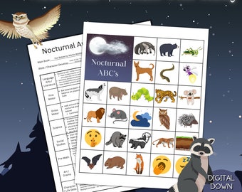 Nocturnal Animal Unit Study | Preschool | Forest Animals | Homeschool Curriculum