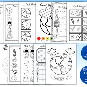 Earth Day Preschool Printables, Preschool Worksheets, Preschool Earth ...