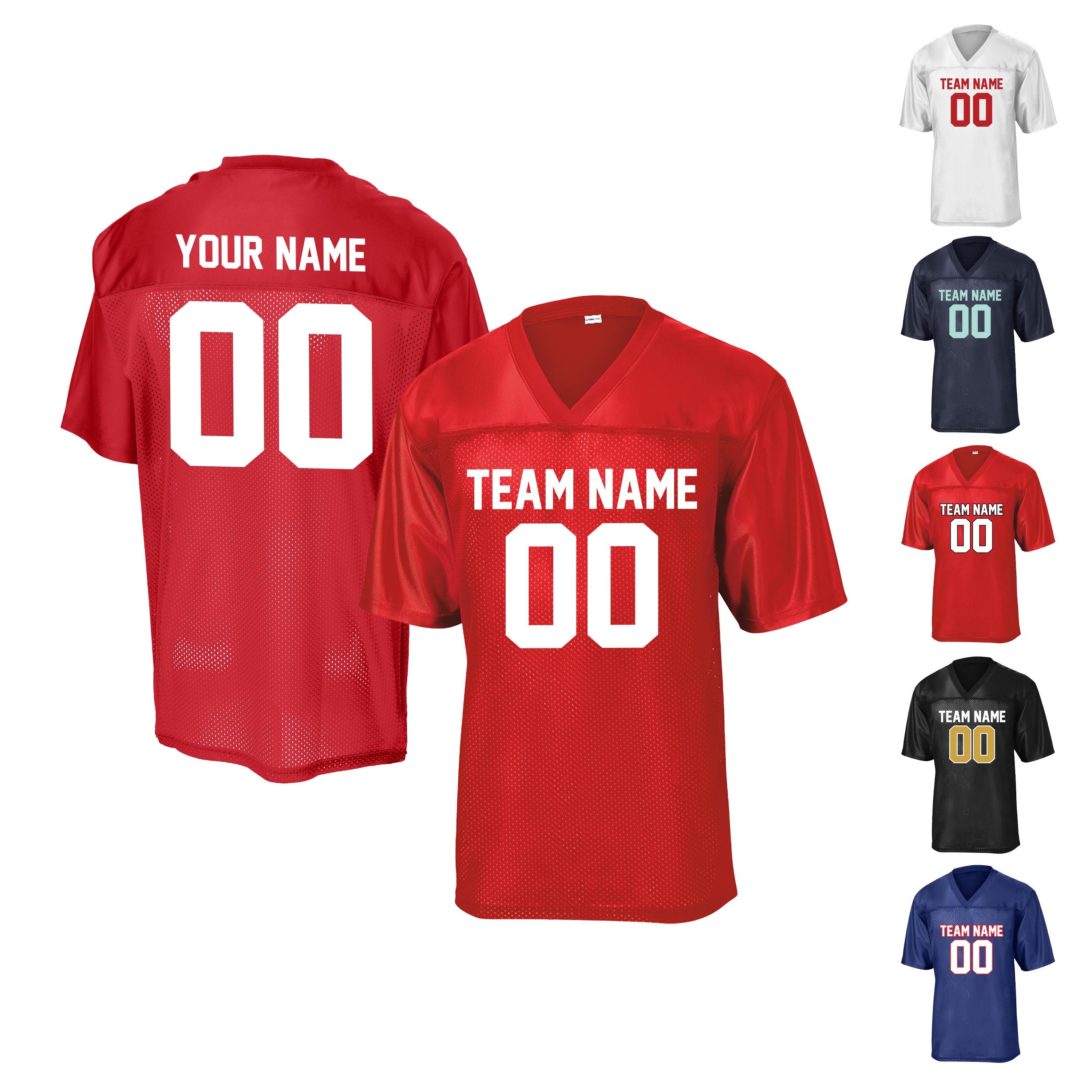 Custom Football Jersey with Name & Number - High-Performance Fabric for Teams and Fans, Personalize Your Game Day Gear