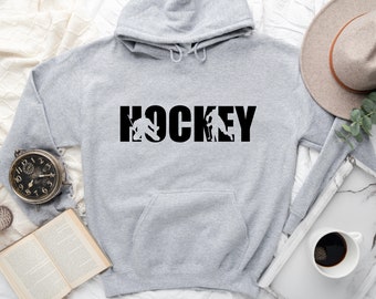 Hockey Hoodie, Ice Hockey Hoodie Sweatshirt, Hockey Player Hoodie, Hockey Gifts, Hockey Coach Hoodie, Love Hockey Hoodie, hockey lover gift